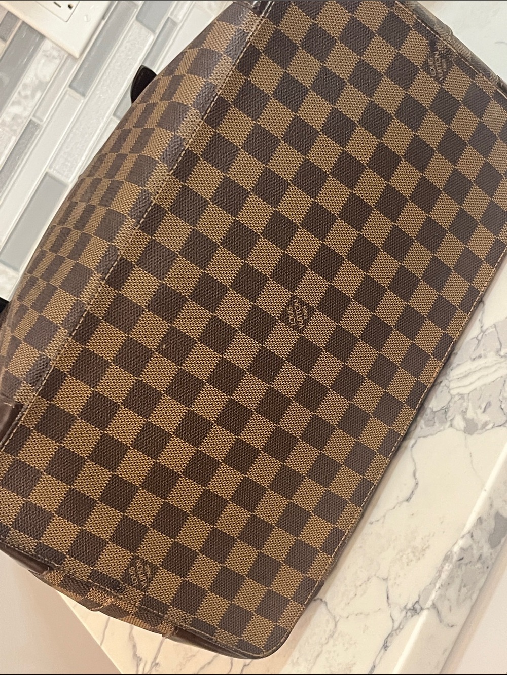 Louis Vuitton Damier Ebene Hempstead Tote Bag MM - Picture 6 of 16